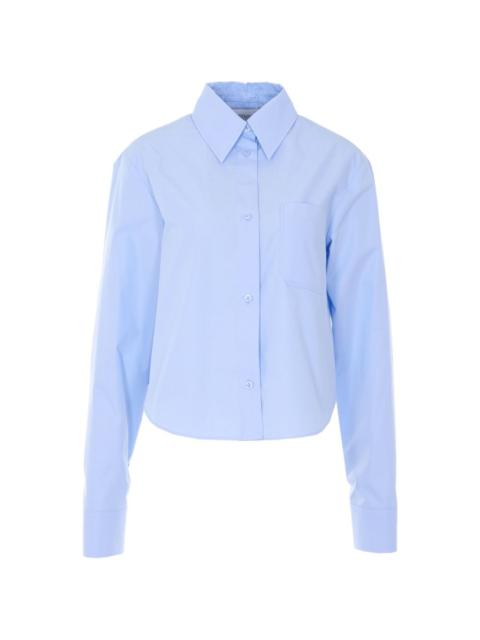pleated cotton shirt