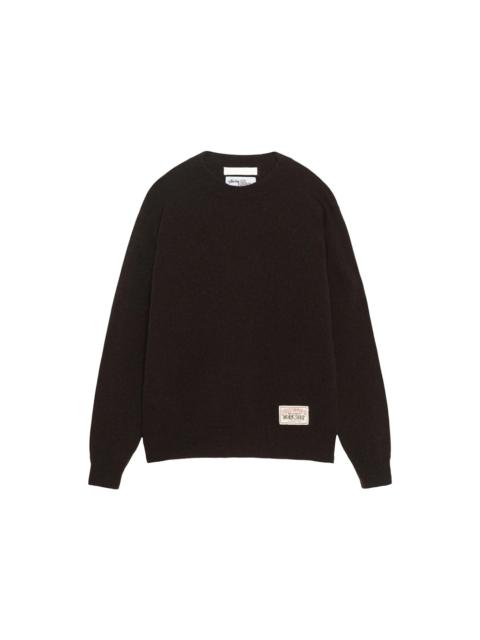Stussy x Our Legacy Work Shop Knitted Roundneck Sweater Dark Brown Surfman