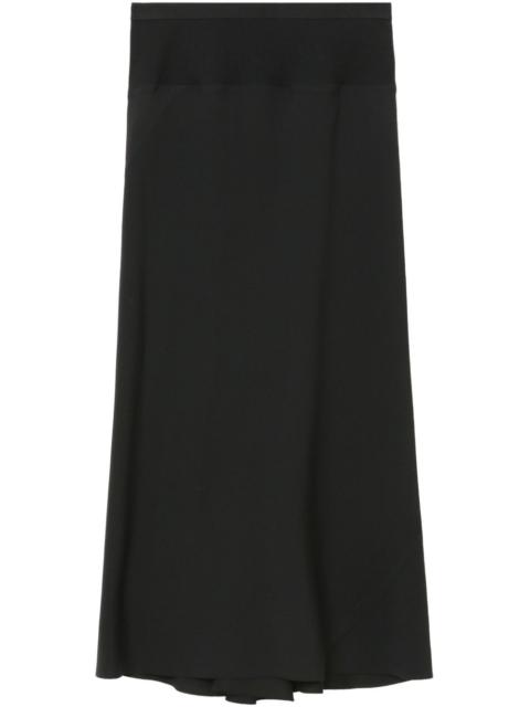 flared-hem skirt