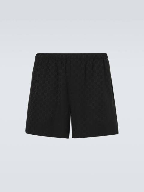 GG silk jacquard shorts