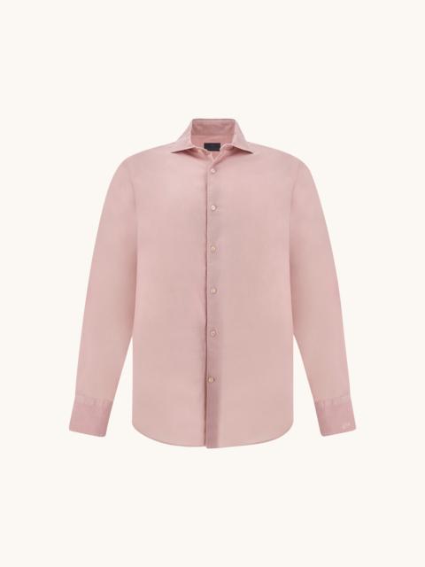 GARMENT‑DYED COTTON VOILE SHIRT