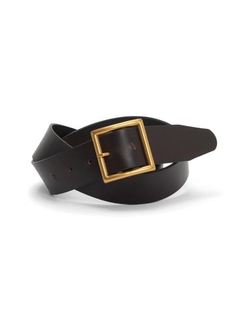 PLAIN BELT 40MM DK.BROWN