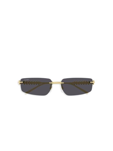 geometric-frame sunglasses