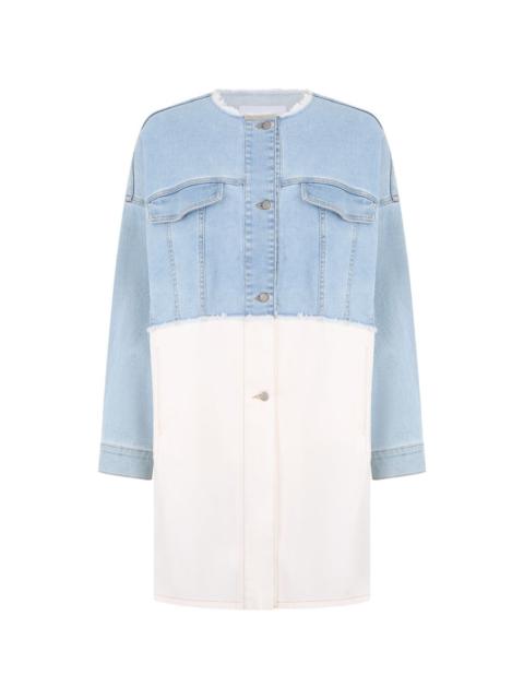 denim two-tone dress