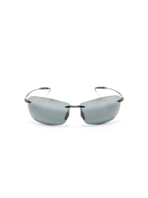 tinted rectangle-frame sunglasses