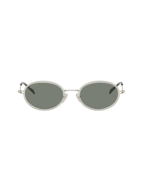 Gray & Silver GG Logo Tiny Sunglasses