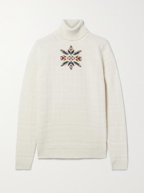 Dolcevita Bernina Jacquard-knit Cashmere Turtleneck Sweater