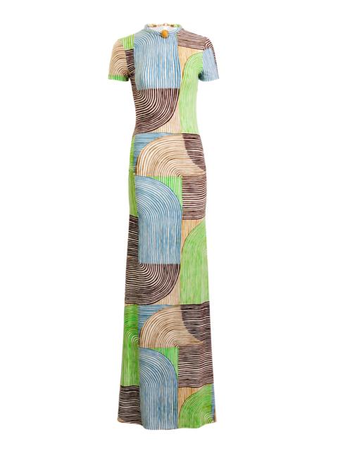 Yara Patchwork Maxi Dress multi