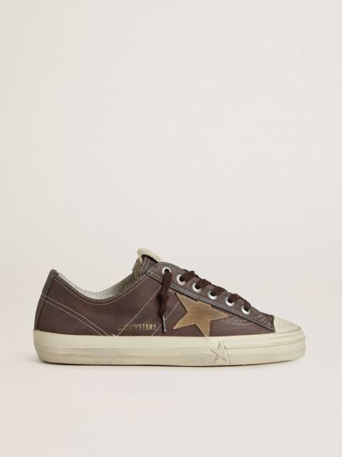 Women's V-Star in brown nubuck with tobacco-colored suede star