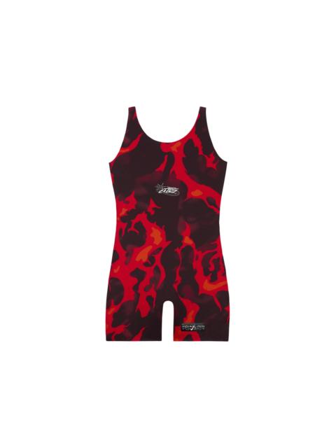Nike x Megan Thee Stallion Women's 5" Bodysuit Black/Light Crimson