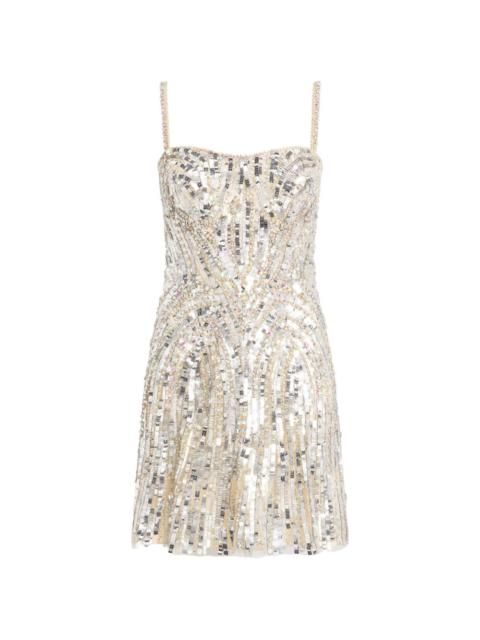 sequin-embelished mini dress