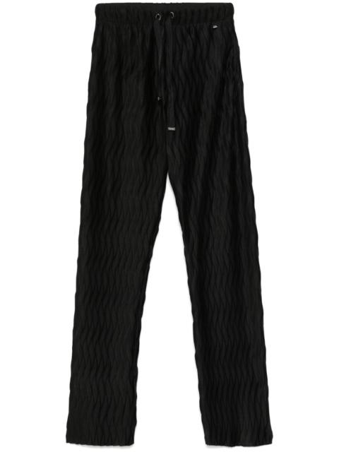 plissé tapered trousers
