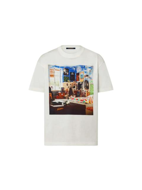 Louis Vuitton Printed Cotton T-shirt Milky White