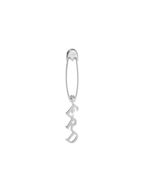 ERD CHARM SAFETY PIN EARRING