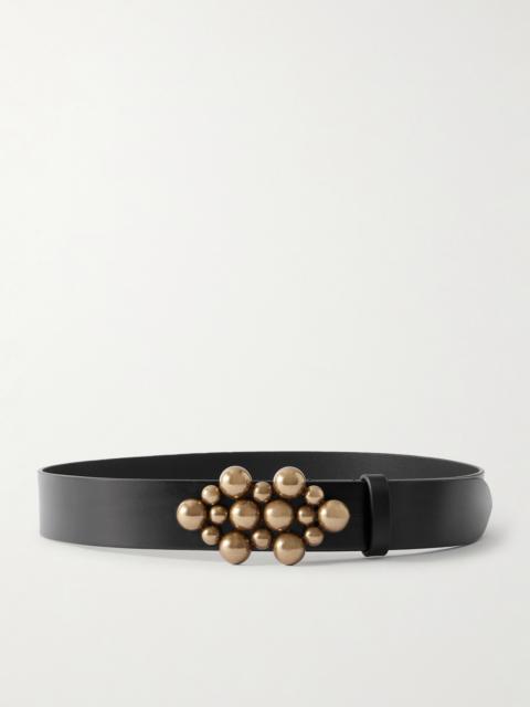 Vickia Embellished Leather Belt