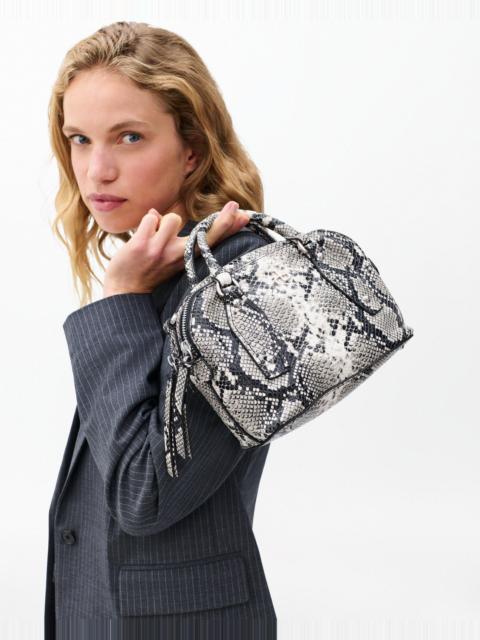 Gramercy Small Snakeskin Leather Satchel