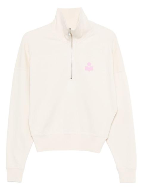 Ross zip logo knitwear