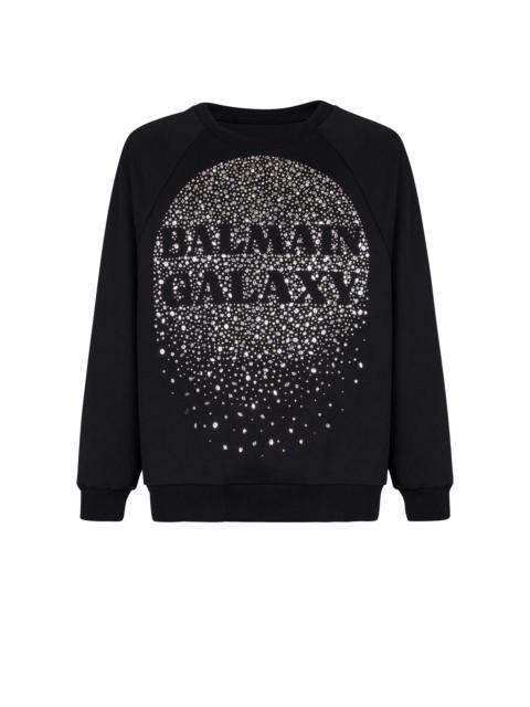 Balmain Galaxy embroidered sweatshirt
