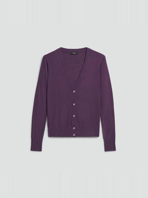 V-Neck Cardigan in Regal Wool