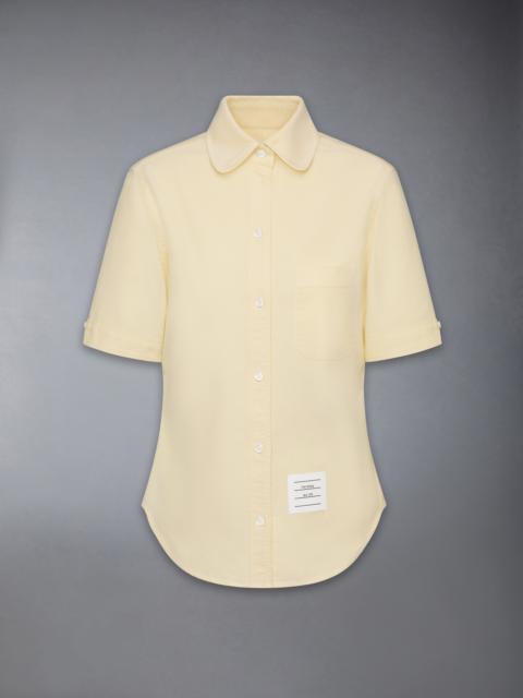 OXFORD ROUND COLLAR SHORT SLEEVE SHIRT