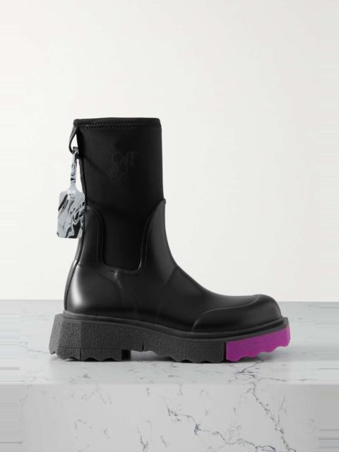 Rubber and neoprene rain boots