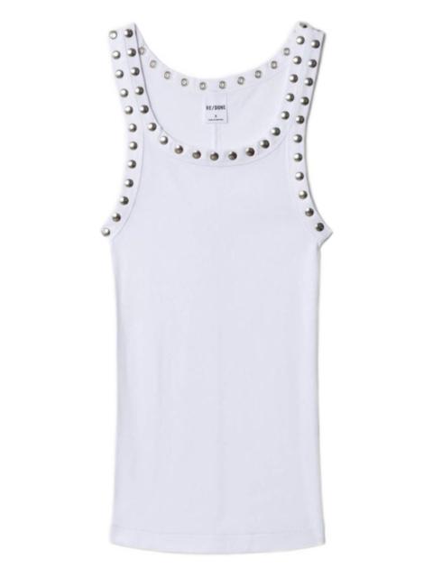 studded ribbed tank top