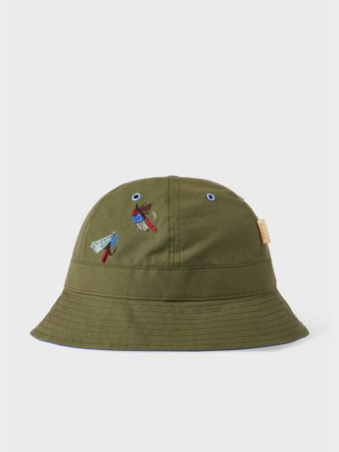 Paul Smith loves Barbour - Khaki Bucket Hat