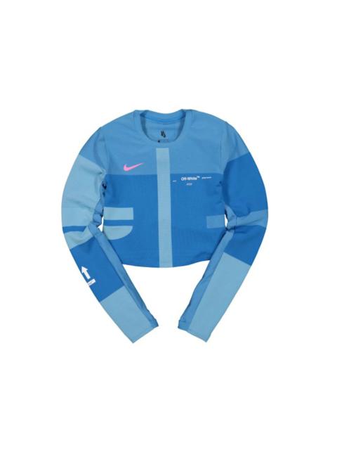 OFF-WHITE x Nike Women's Easy Run Top Photo Blue