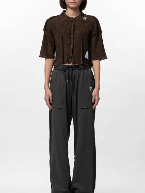 Inside-Out Glitter Knit Cardigan