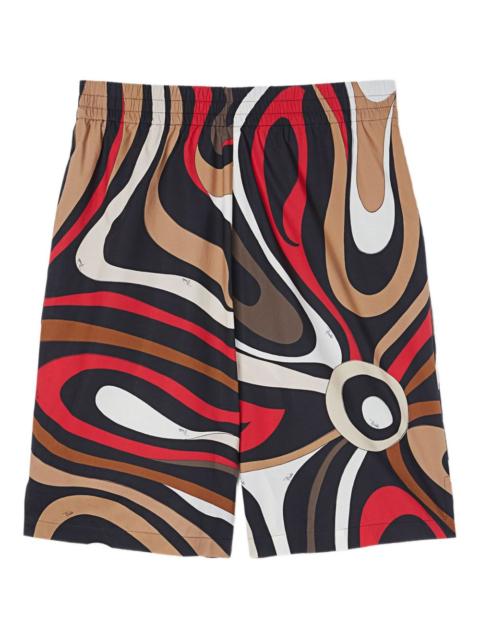 marmo-print shorts