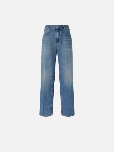 BAGGY JEANS WITH FRONT PLEAT