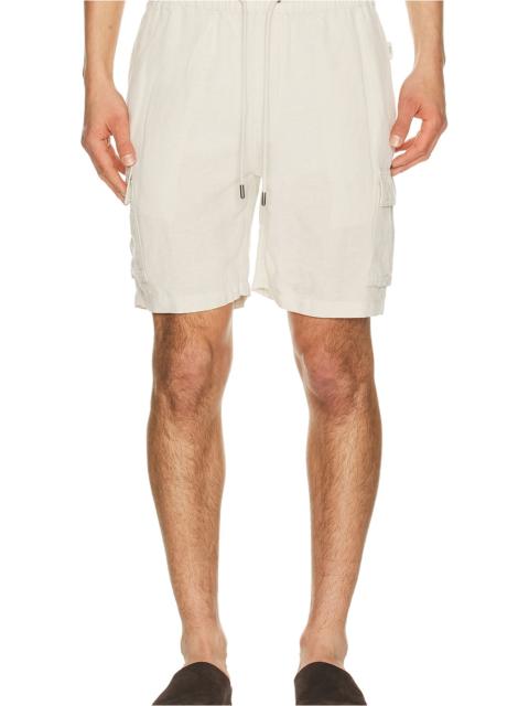 Air Linen Pull On Cargo Short