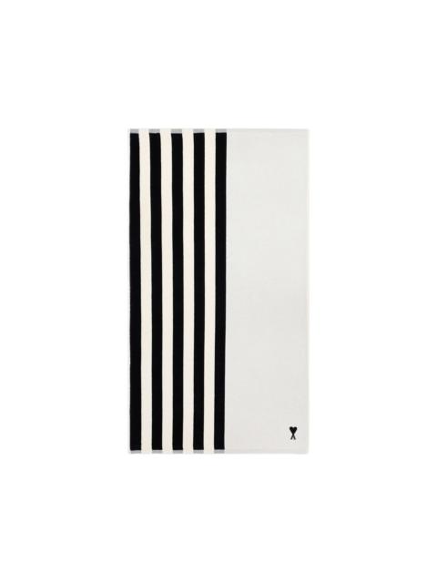 striped beach towel