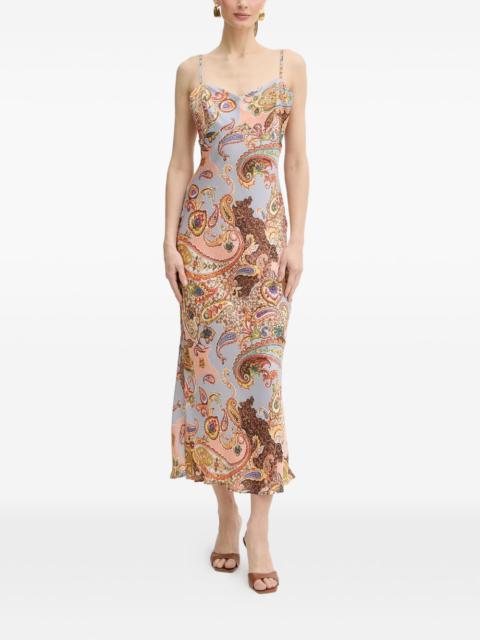 paisley-print maxi dress