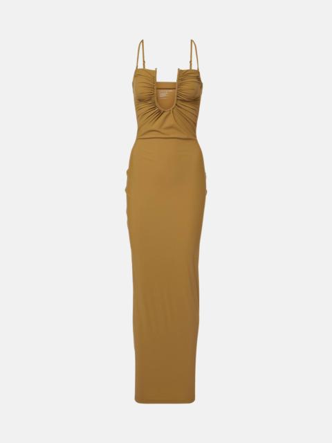 Ruched maxi dress