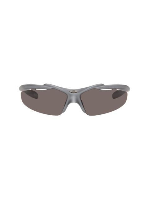 Gray Turbo D-Frame Sunglasses
