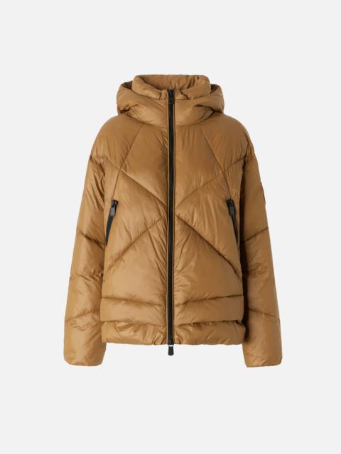 TECHNICAL CANVAS PADDED PUFFER WITH HOOD