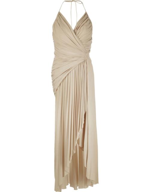 draped asymmetric dress