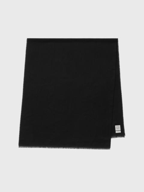 Light wool scarf black