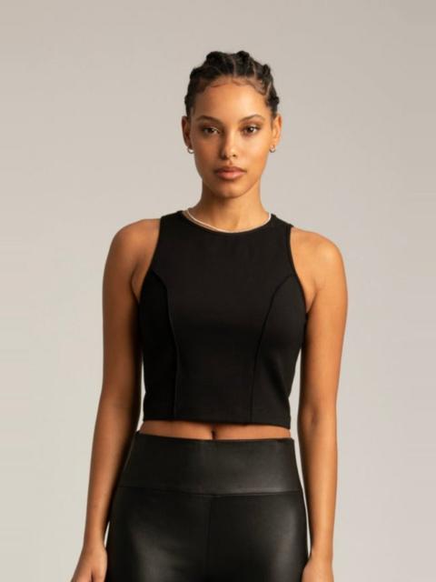 BLACK AUDREY PINTUCK TOP