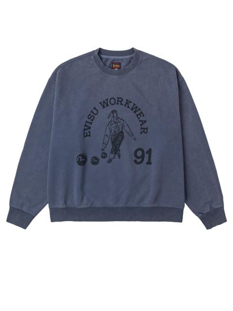 Bowling Workwear Print Relax Fit Sweatshirt