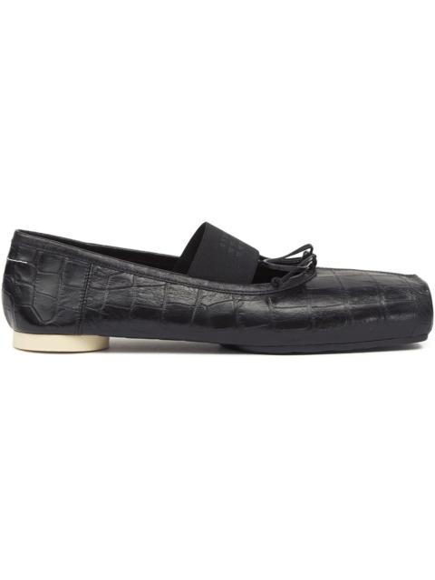 Maison Margiela MM6 Ballet Flat Black Croc Print (Women's)
