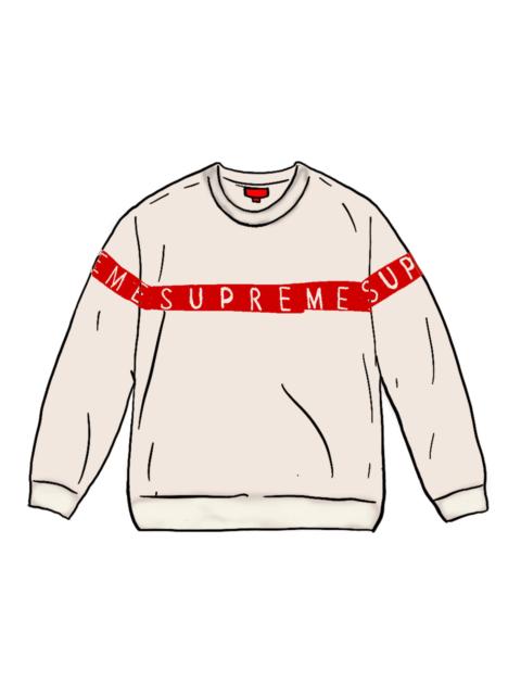 Supreme Inside Out Logo Sweater White