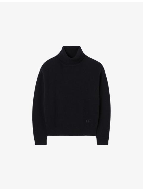 Madison brand-embroidered cashmere jumper