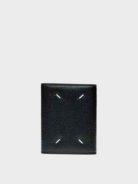 Accordion fold leather wallet