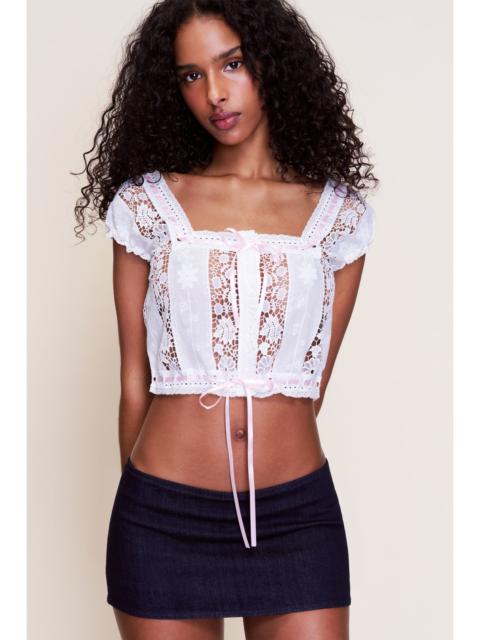 MICRO MINI DENIM SKIRT