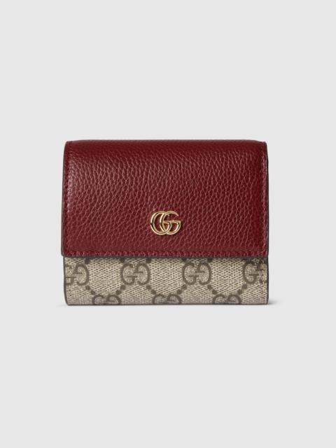Bi-color GG Marmont mini wallet