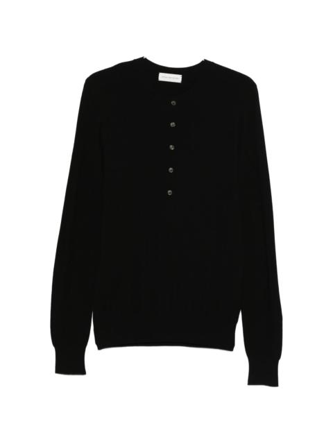 Dries Van Noten Button Knitted Polo Shirt
