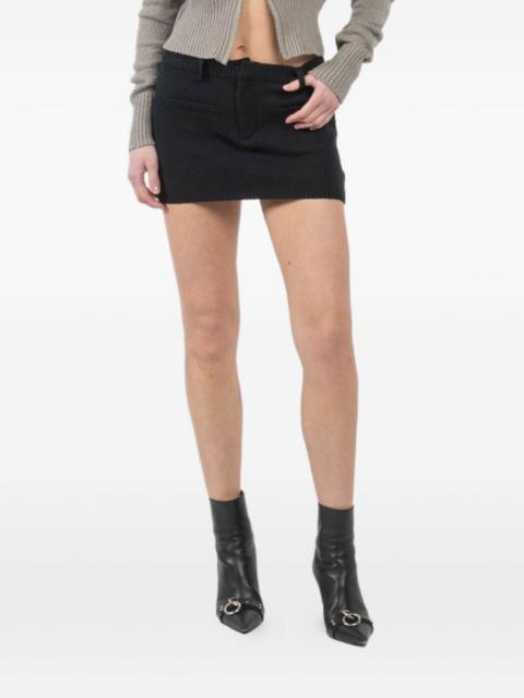 knitted mini skirt