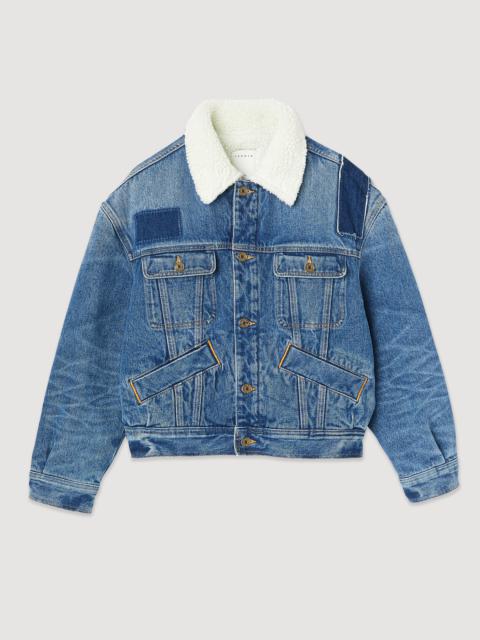 Lined denim jacket